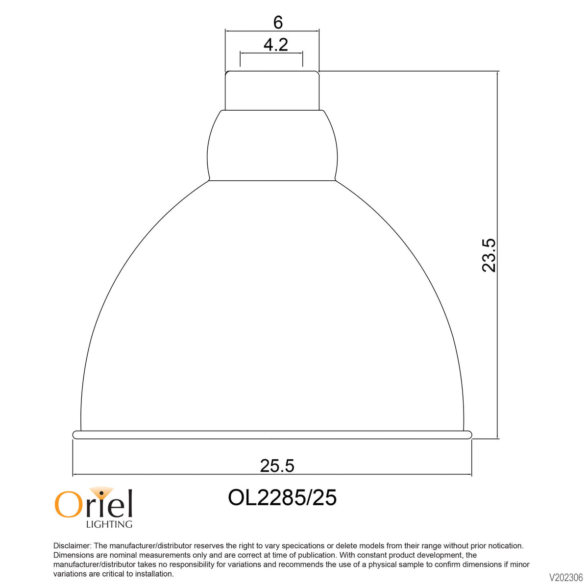 Dawson 25 White Barn Style Metal Pendant Shade Only