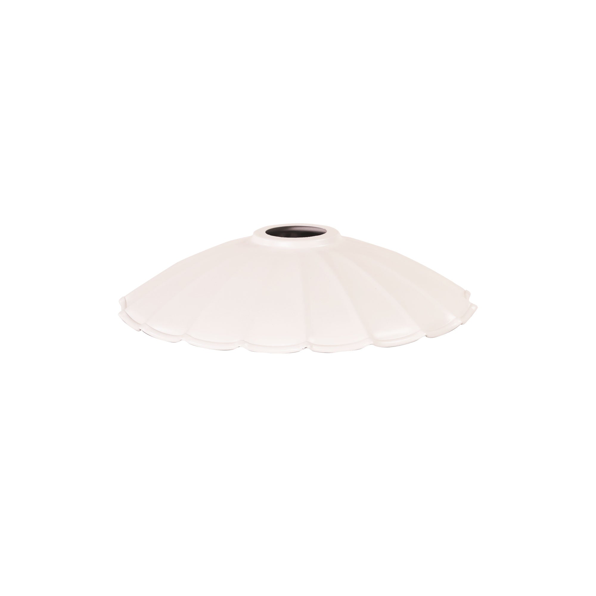 Brolli 25 White 25cm Pleated Metal Shade