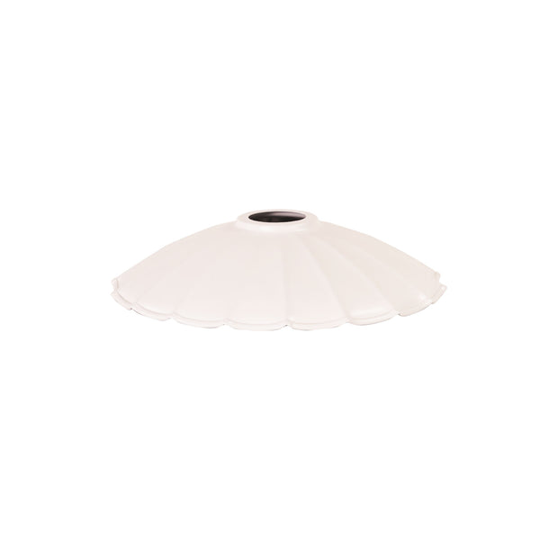 Brolli 25 White 25cm Pleated Metal Shade