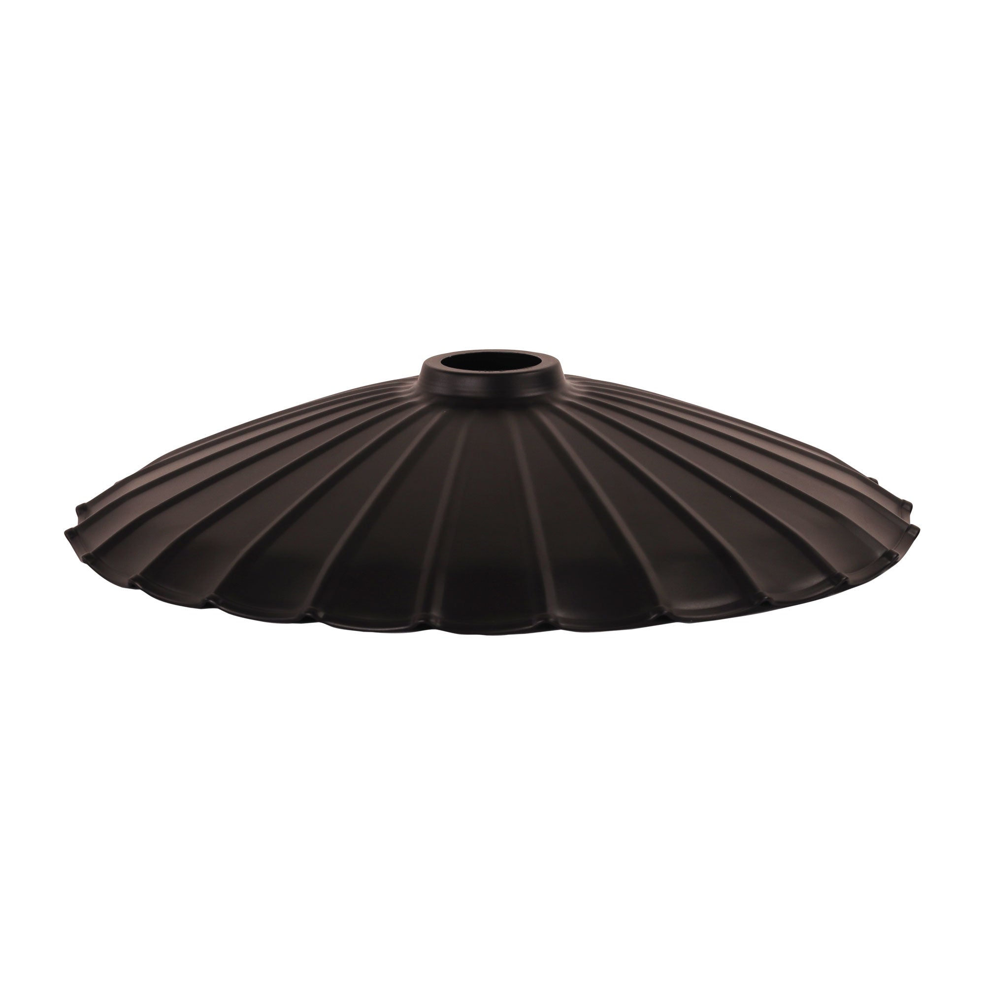 Brolli 35 Black 36cm Pleated Metal Shade
