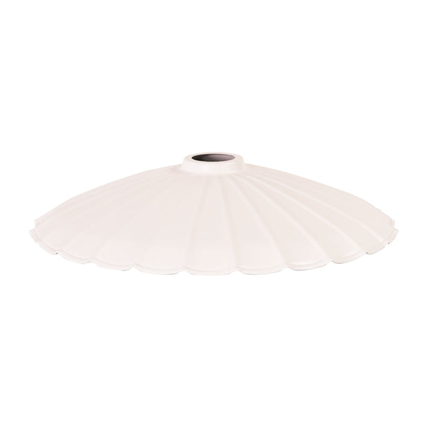 Brolli 35 White 36cm Pleated Metal Shade