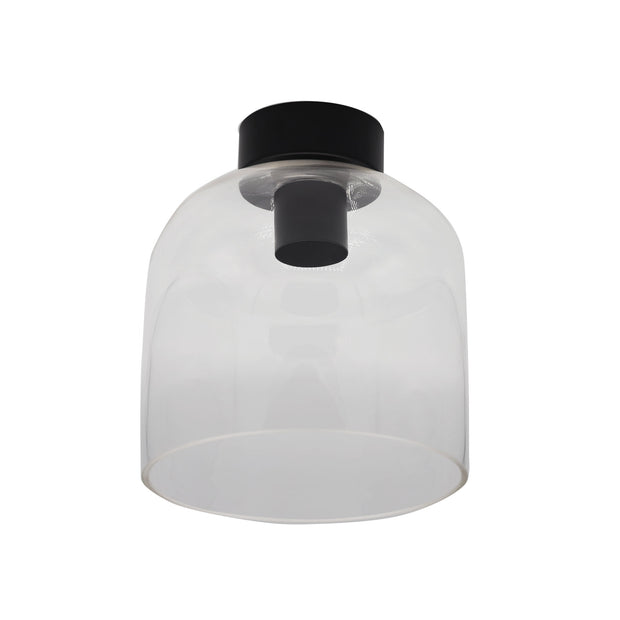 Burton Black DIY Metal &Amp; Glass DIY Shade