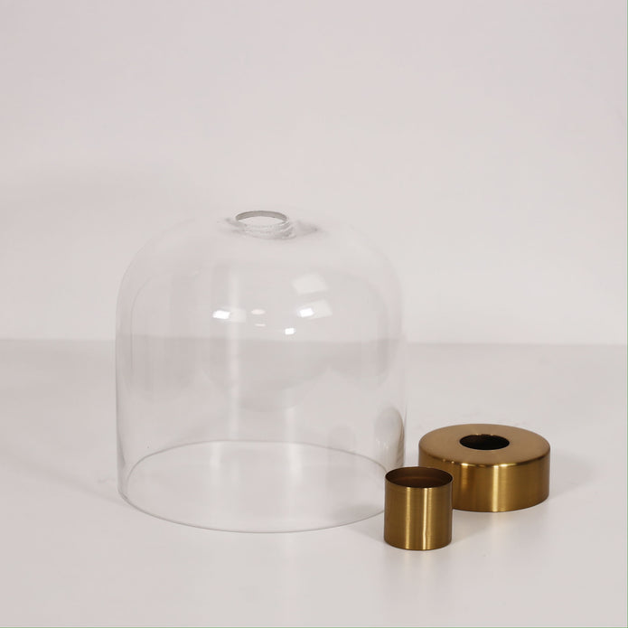 Burton Brass & Clear Glass DIY Shade