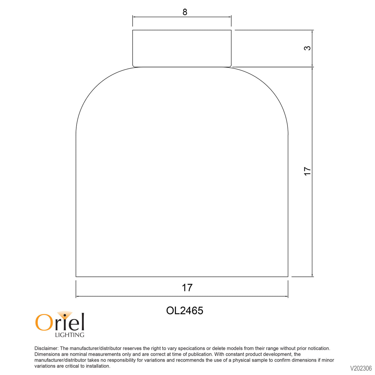 Burton Brass & Clear Glass DIY Shade