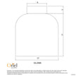 Burton Brass & Clear Glass DIY Shade