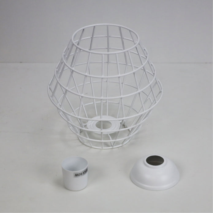 Maci 18 White Wire Retro Industrial DIY Shade