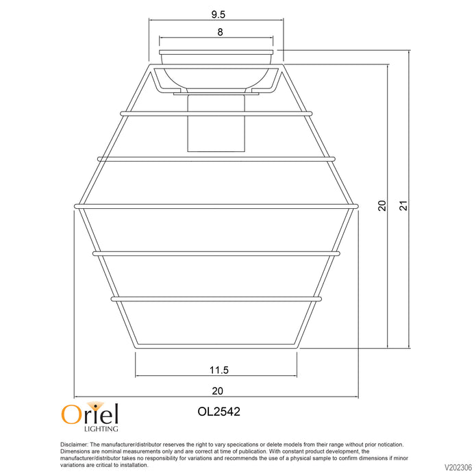 Maci 18 White Wire Retro Industrial DIY Shade