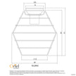 Maci 18 White Wire Retro Industrial DIY Shade