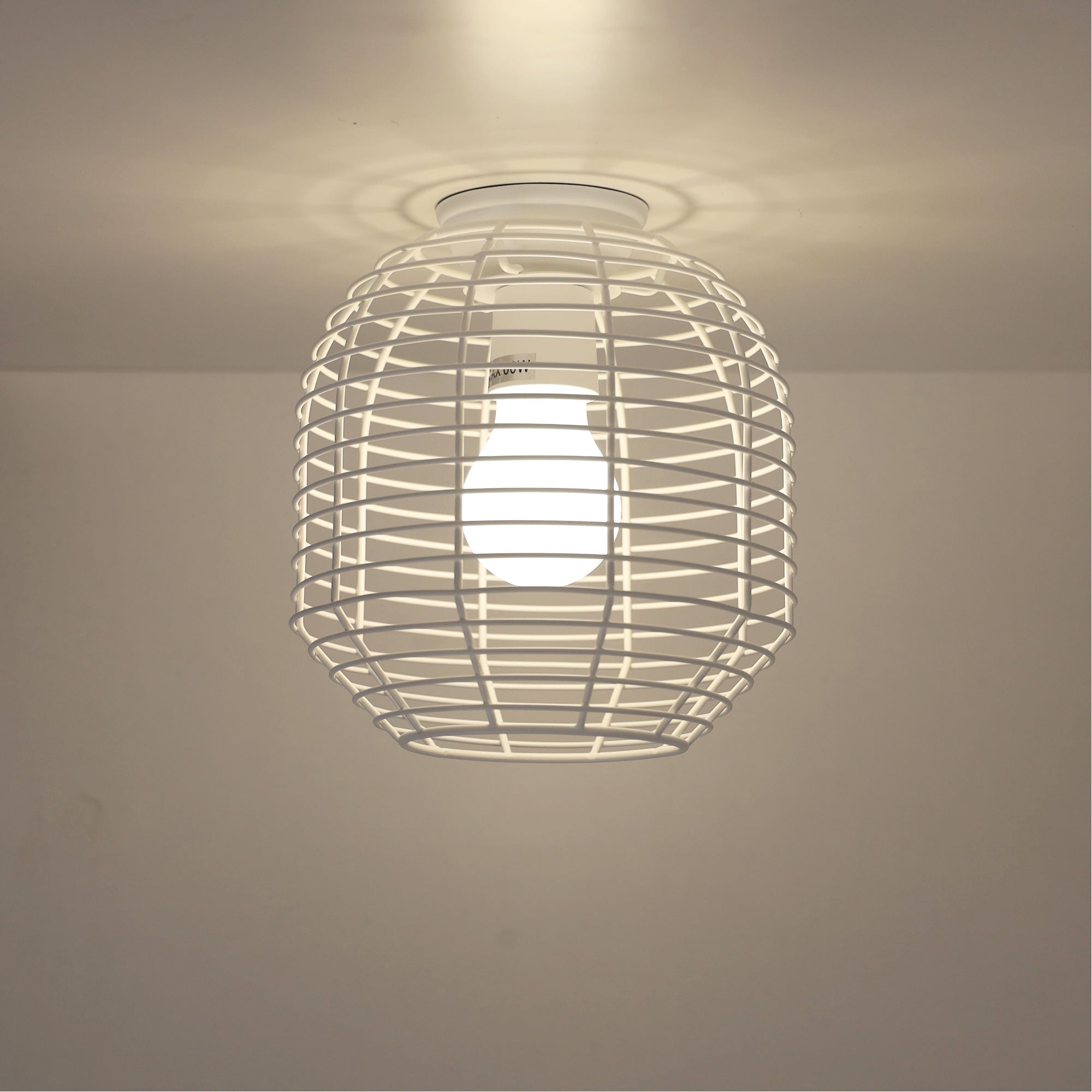 Eve.18 White Wire Retro Industrial DIY Shade