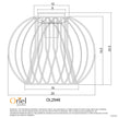 Tellis Black Wire Mesh Industrial Style DIY Shade