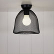Tellis Black Wire Mesh Industrial Style DIY Shade