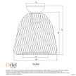 Tellis White Wire Mesh Industrial Style DIY Shade