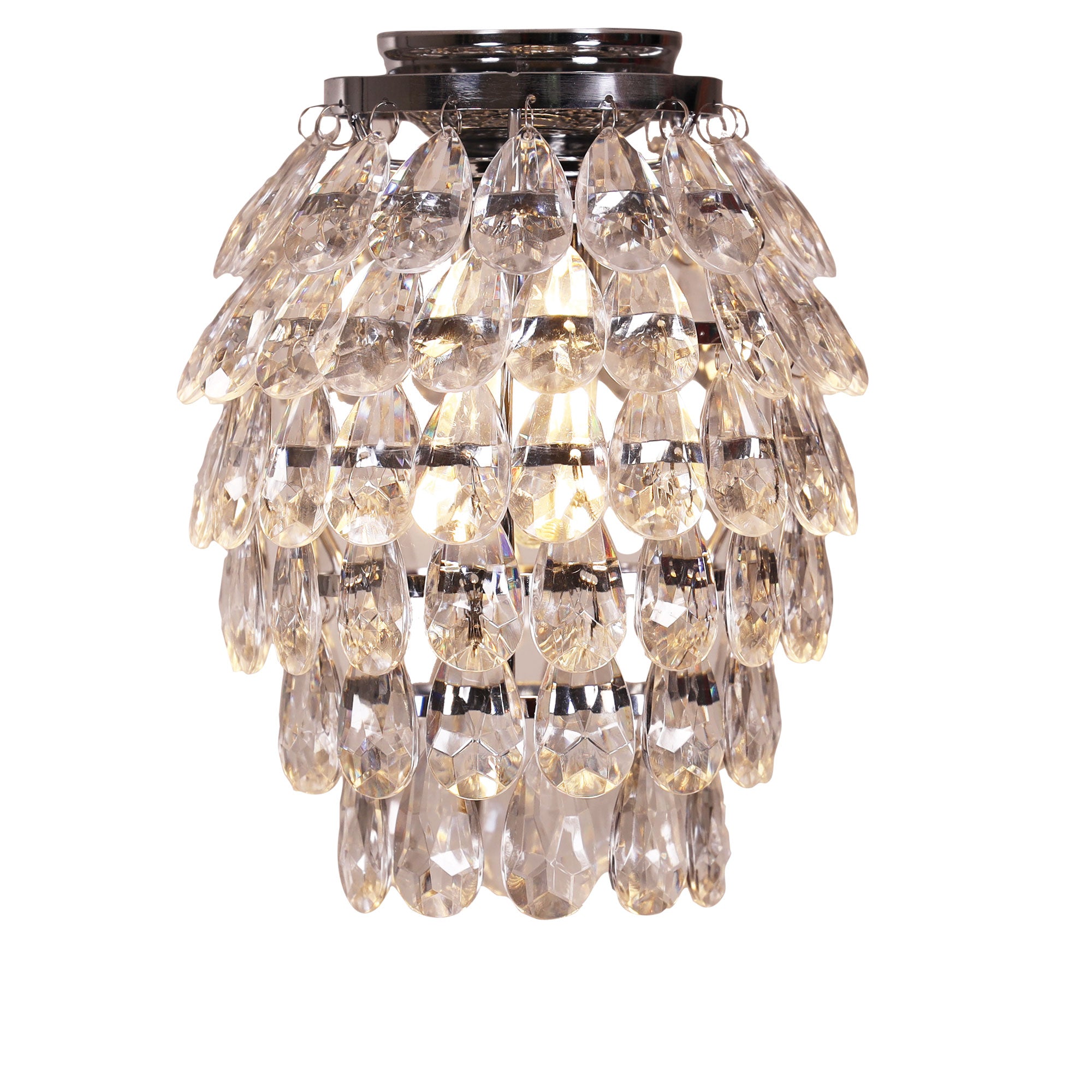 Bling Chrome & Glass Crystal Drop DIY