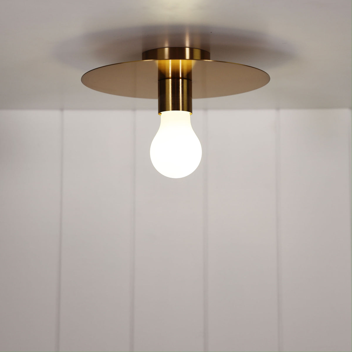 Piato Brushed Brass DIY Batten Holder Cover