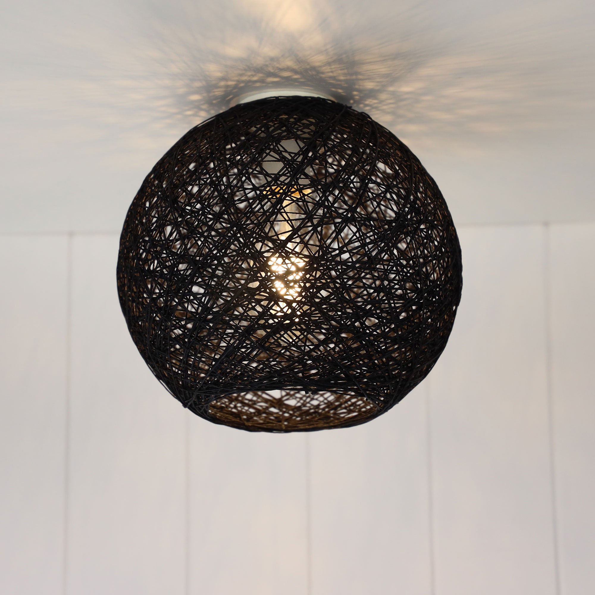 Kono Black Painted String DIY Shade