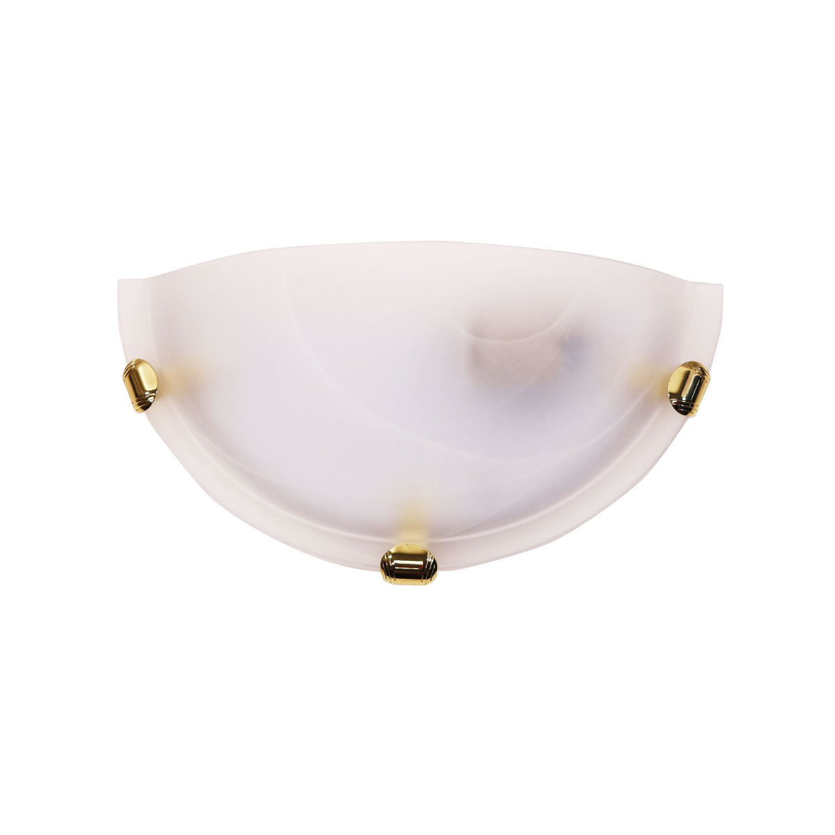 Remo Alabaster Glass With Gold Clips Wall Light
