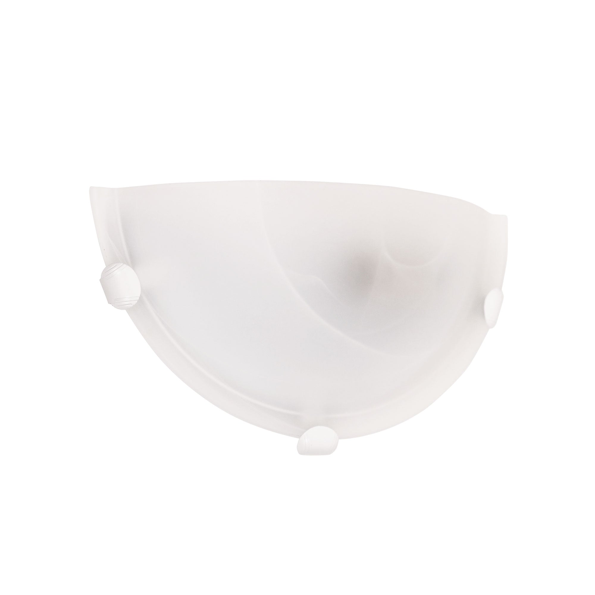 Remo Wall Alabaster Glass Wall Light With White Clips