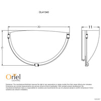 Thumbnail for Remo Alabaster Glass With Brushed Chrome Clips Wall Light
