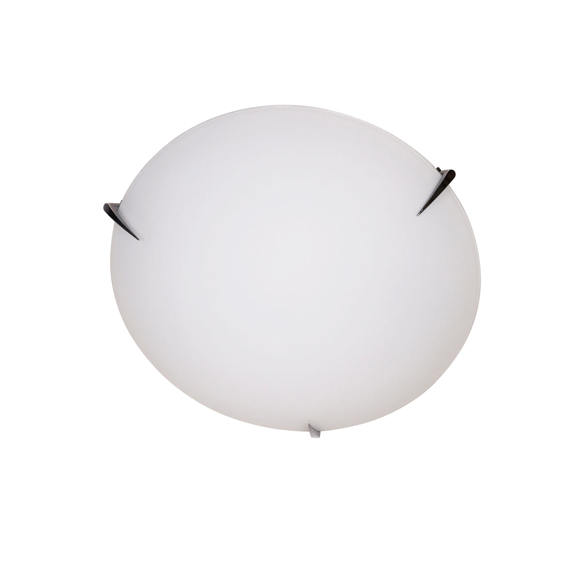 Claw 30 Matt Opal Glass With Chrome Clips E27 Oyster Light