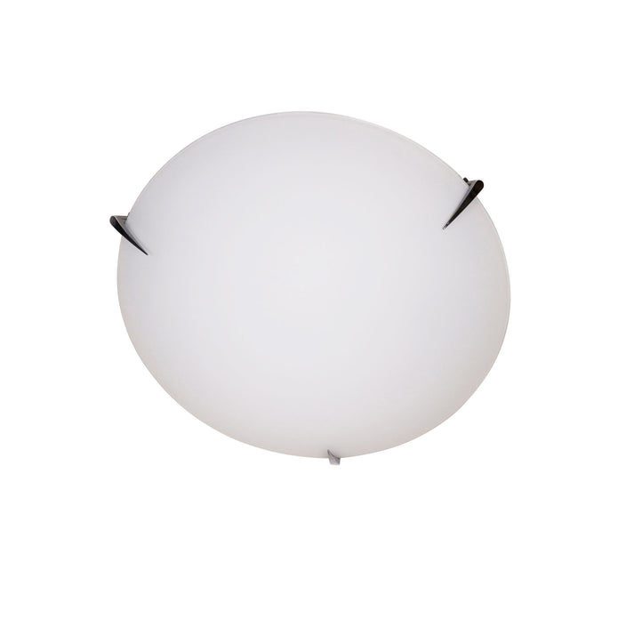 Claw 30 Matt Opal Glass With Chrome Clips E27 Oyster Light