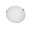 Claw 30 Matt Opal Glass With Chrome Clips E27 Oyster Light
