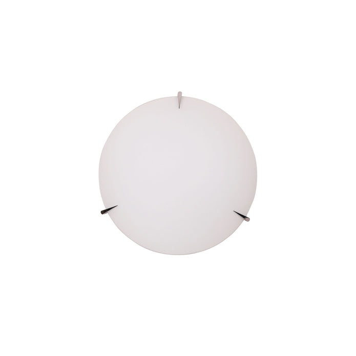 Claw 30 Matt Opal Glass With Chrome Clips E27 Oyster Light