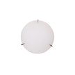 Claw 30 Matt Opal Glass With Chrome Clips E27 Oyster Light