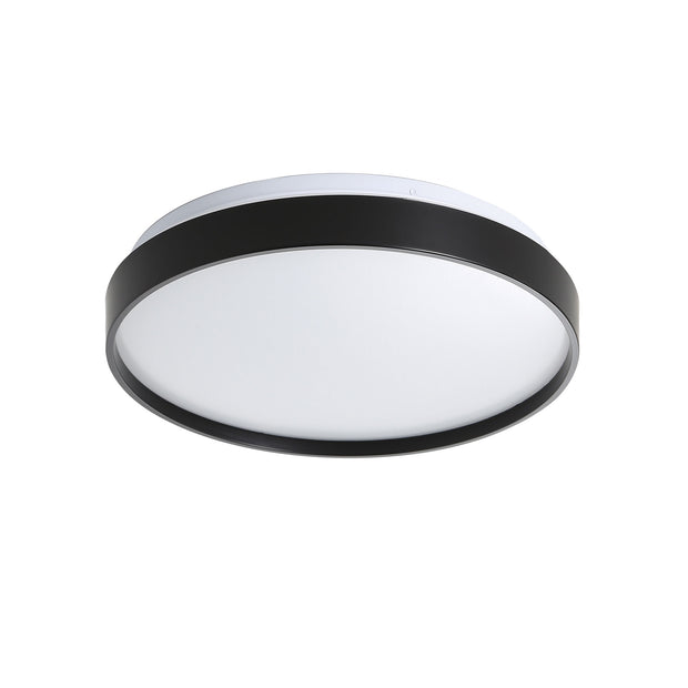 Leena 38 Black Tri-colour LED Ceiling Light