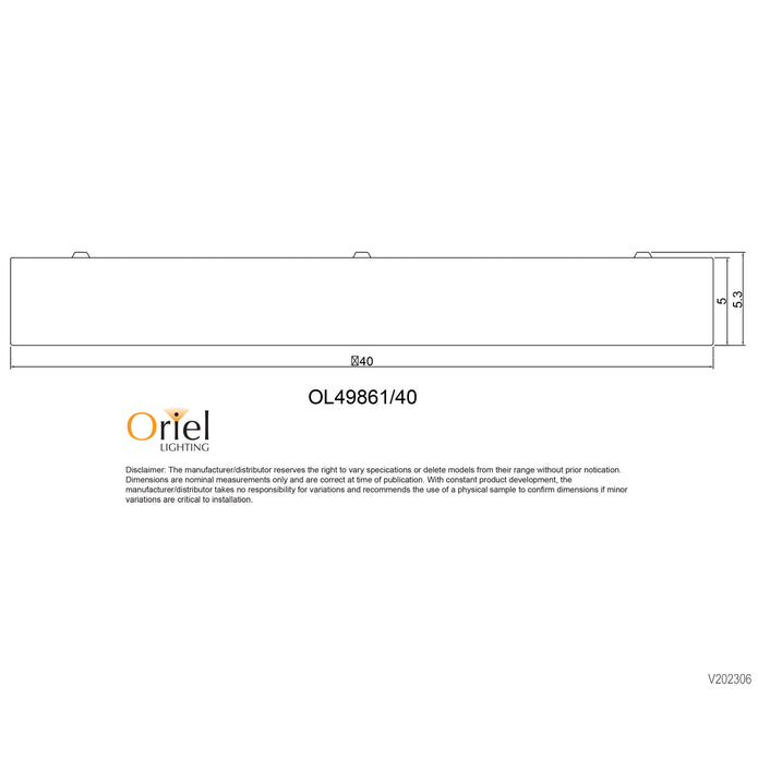 Orbis 40 Black 24W CCT LED Oyster Light