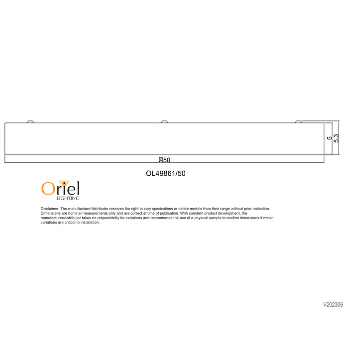 Orbis 50 Black 30W CCT LED Oyster Light