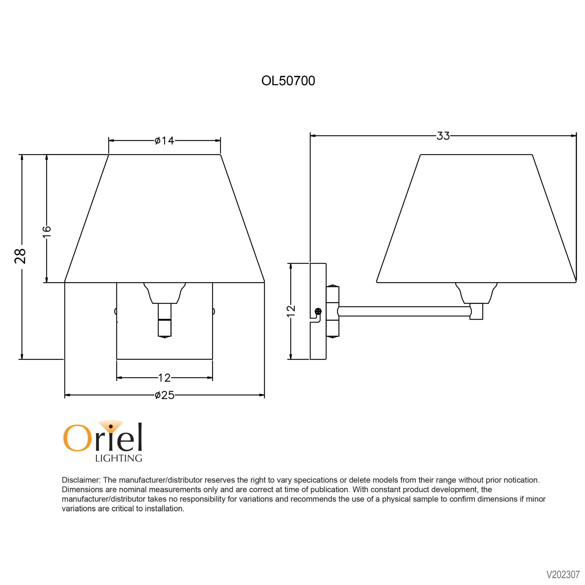 Swingley Antique Brass & Cream Fabric Traditional Swing Arm Wall Light