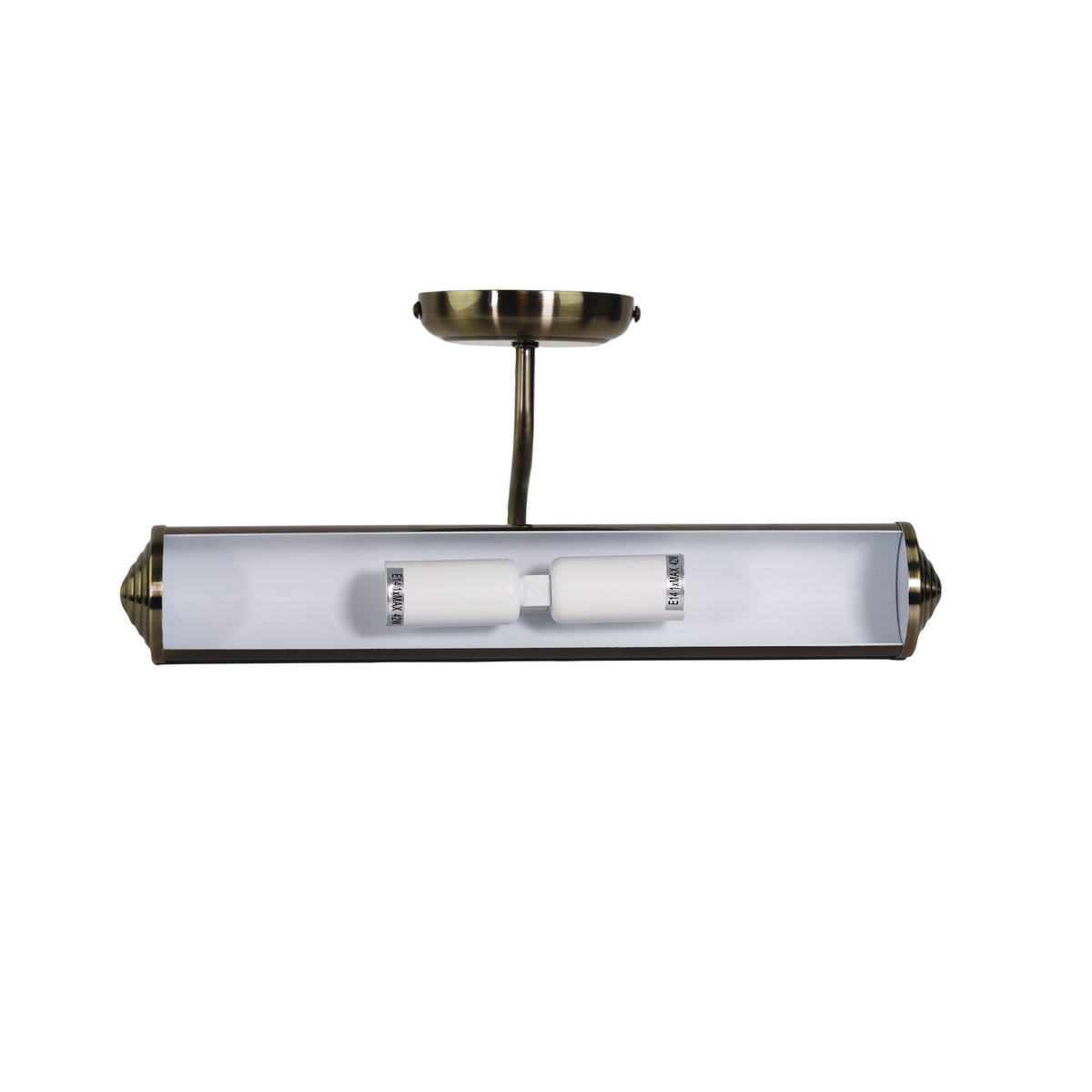 Picture Light Antique Brass 2 Light Wall Light