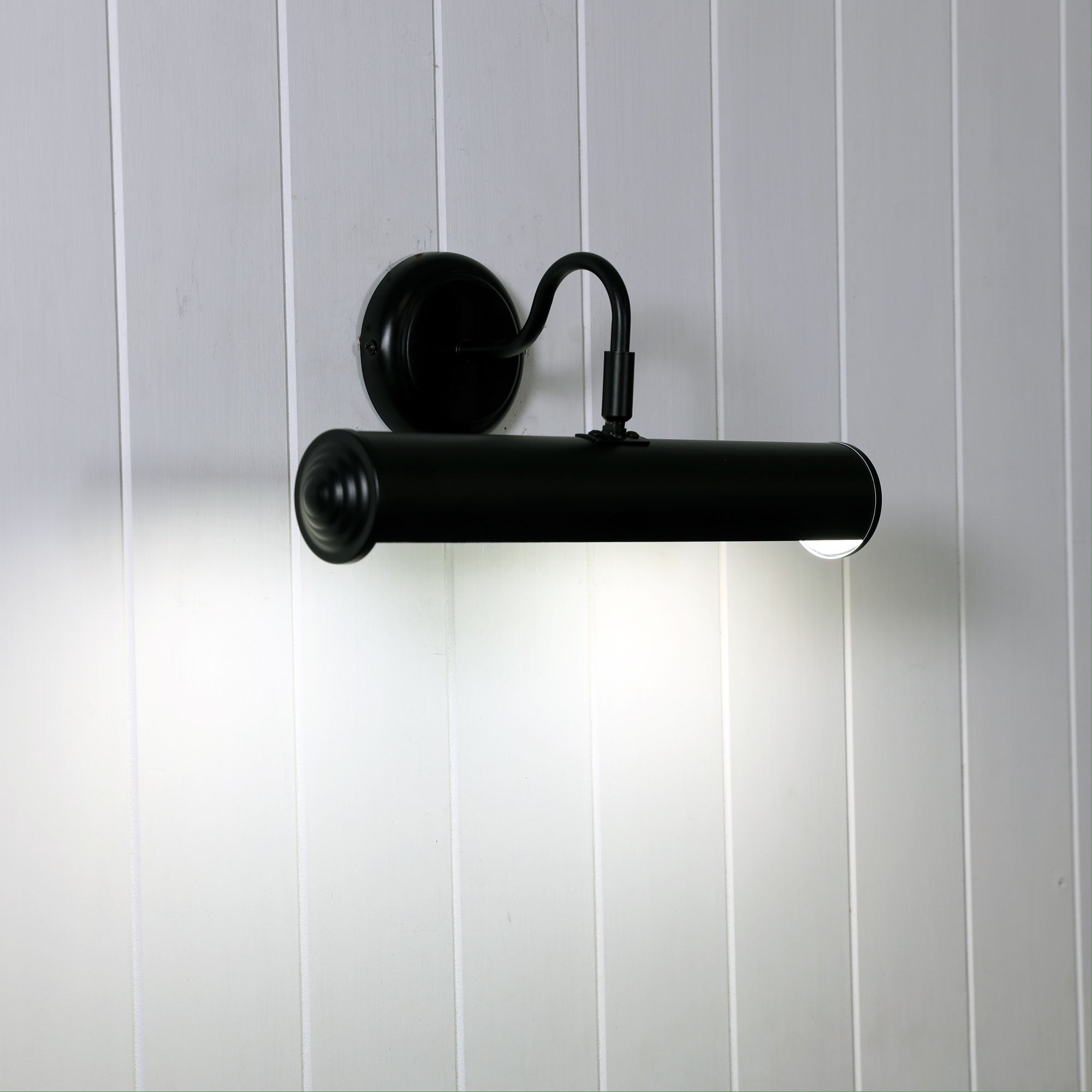 Picture Light Matt Black 2 Light Wall Light