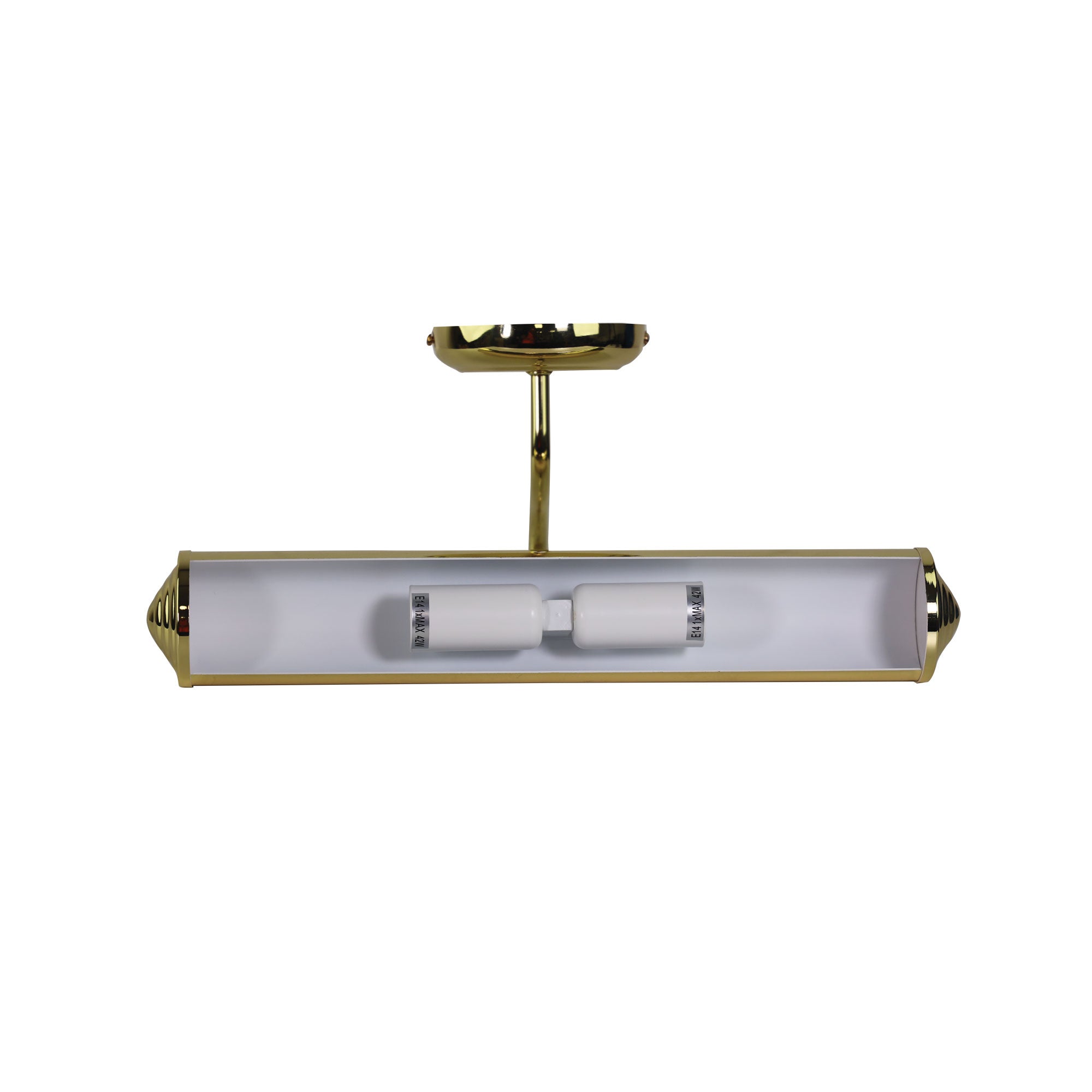 Picture Light Polished Brass 2 Light Wall Light