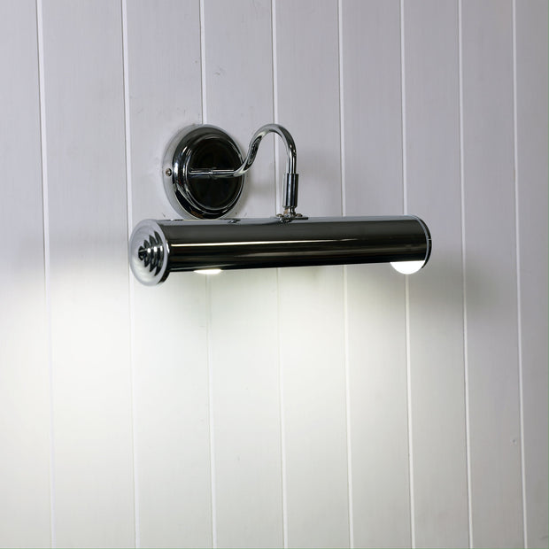 Picture Light Chrome Plated 2 Light Wall Light