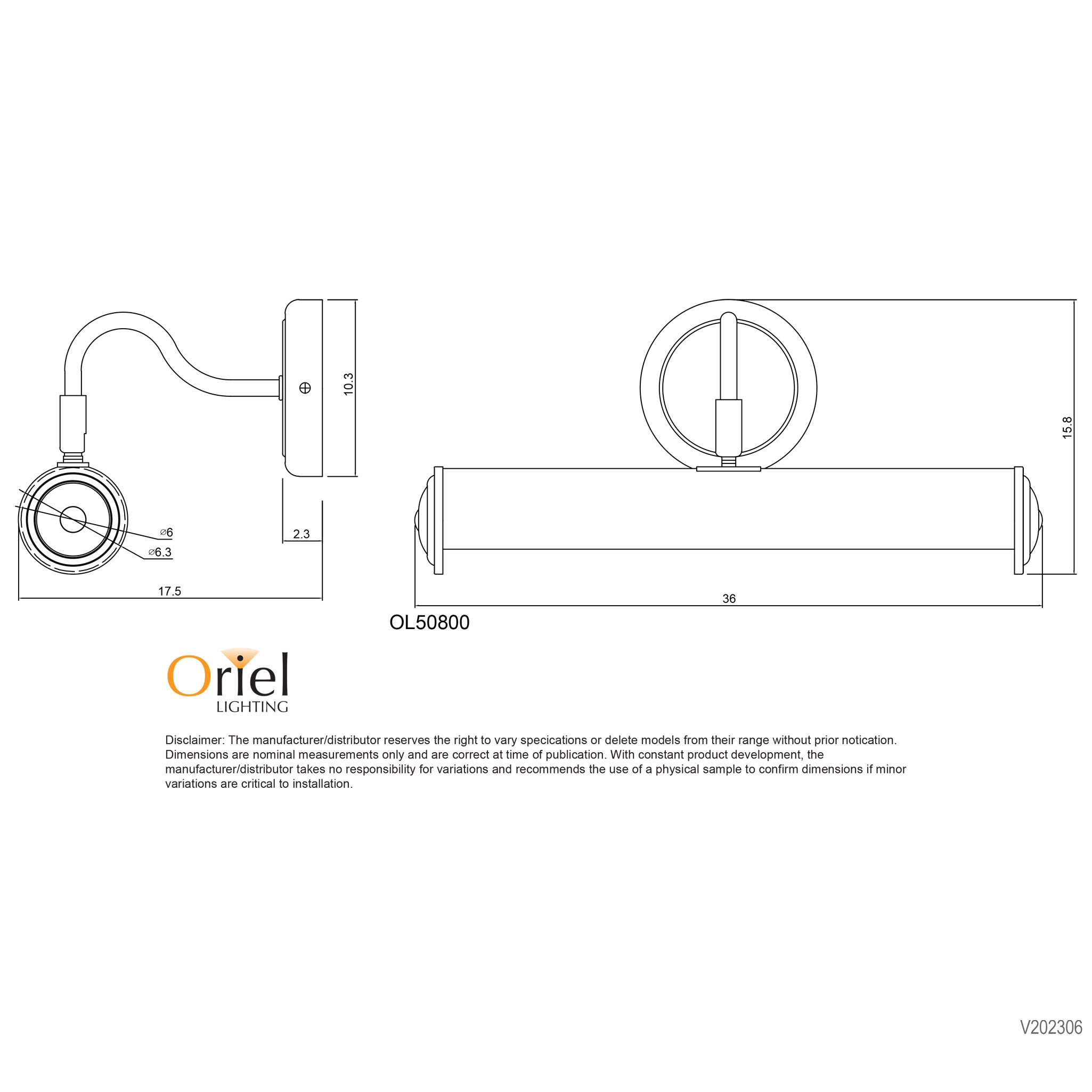 Picture Light Polished Brass 2 Light Wall Light