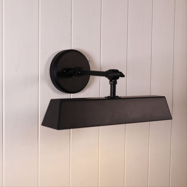 Loxby Black 2 Light Adjustable Wall Light