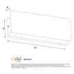 Nimmo White 8W CCT Adjustable LED Wall Light