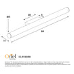 Trella 60 White & Opal 12W CCT IP44 Vanity Light