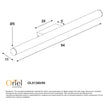 Trella 90 White & Opal 18W CCT IP44 Vanity Light