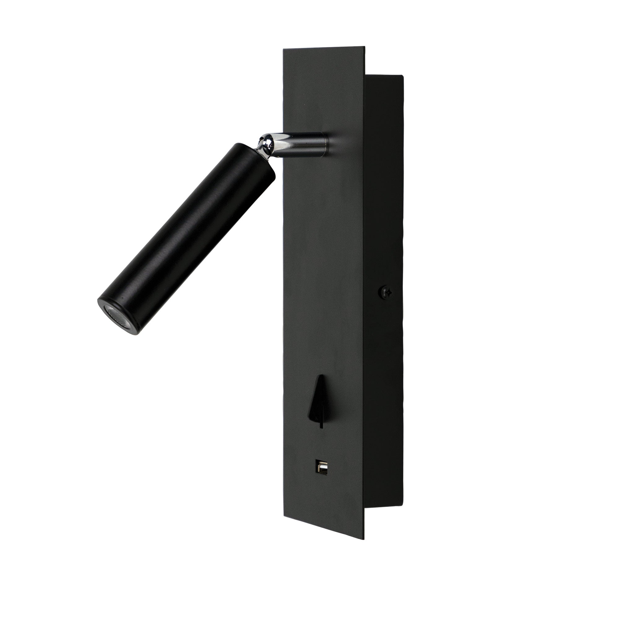 Hotel 3W LED Spot With Usb &Amp; Switch Black
