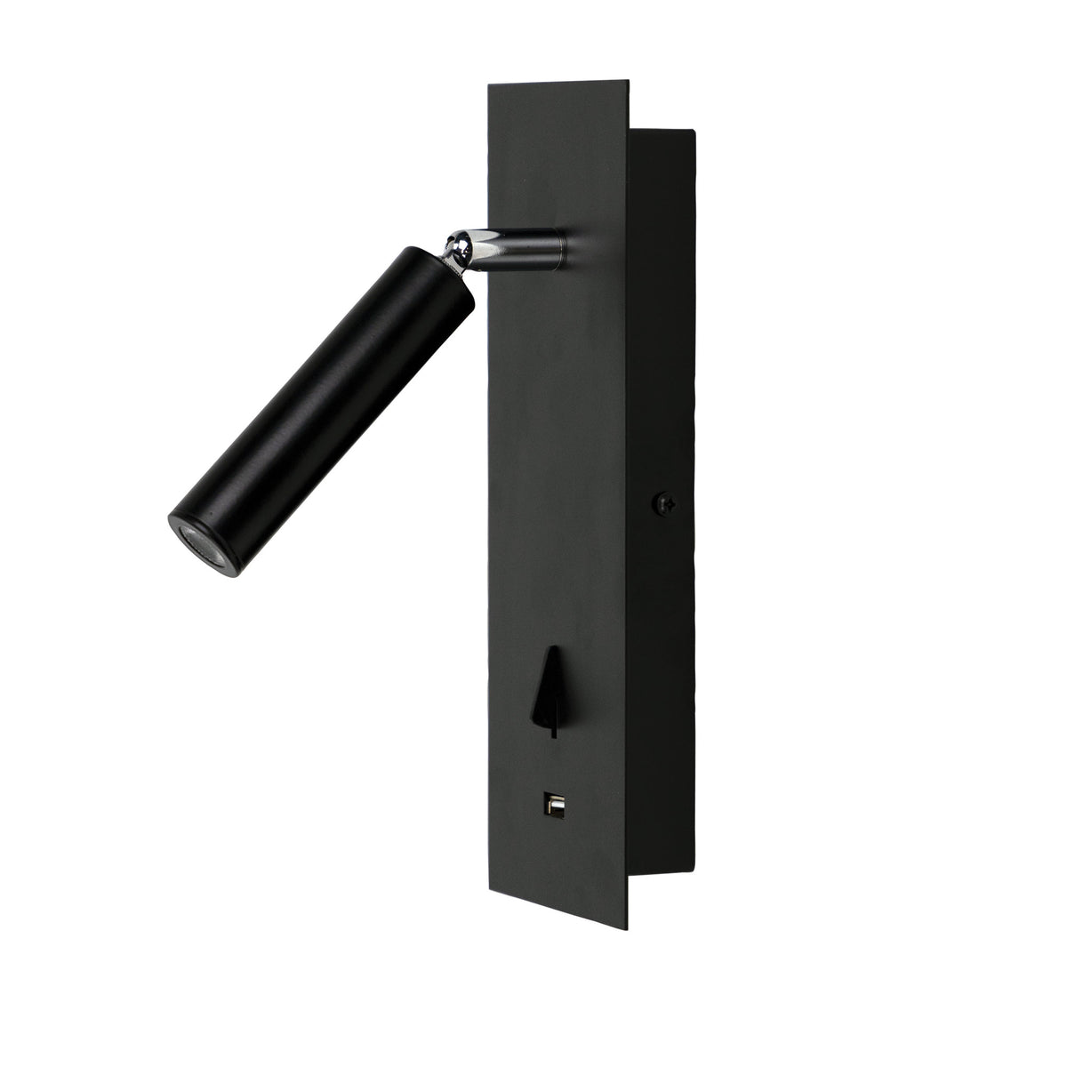 Hotel 3W LED Spot With Usb &Amp; Switch Black