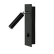Hotel 3W LED Spot With Usb &Amp; Switch Black