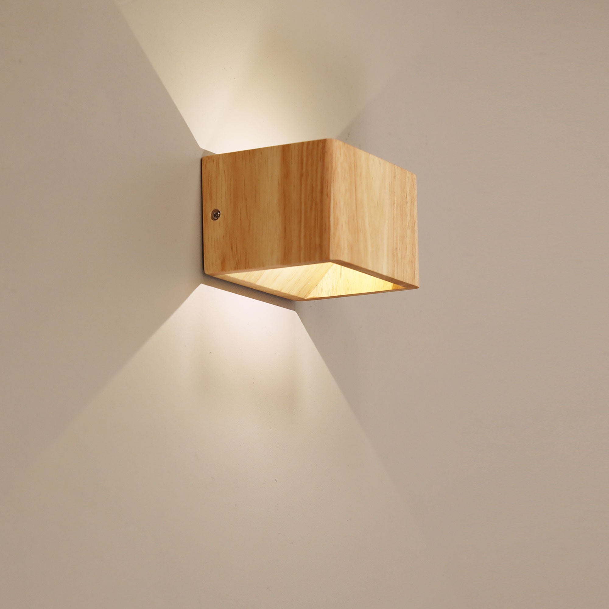 Vidar Natural Timber 3W 4000K LED Up/Down Wall Light