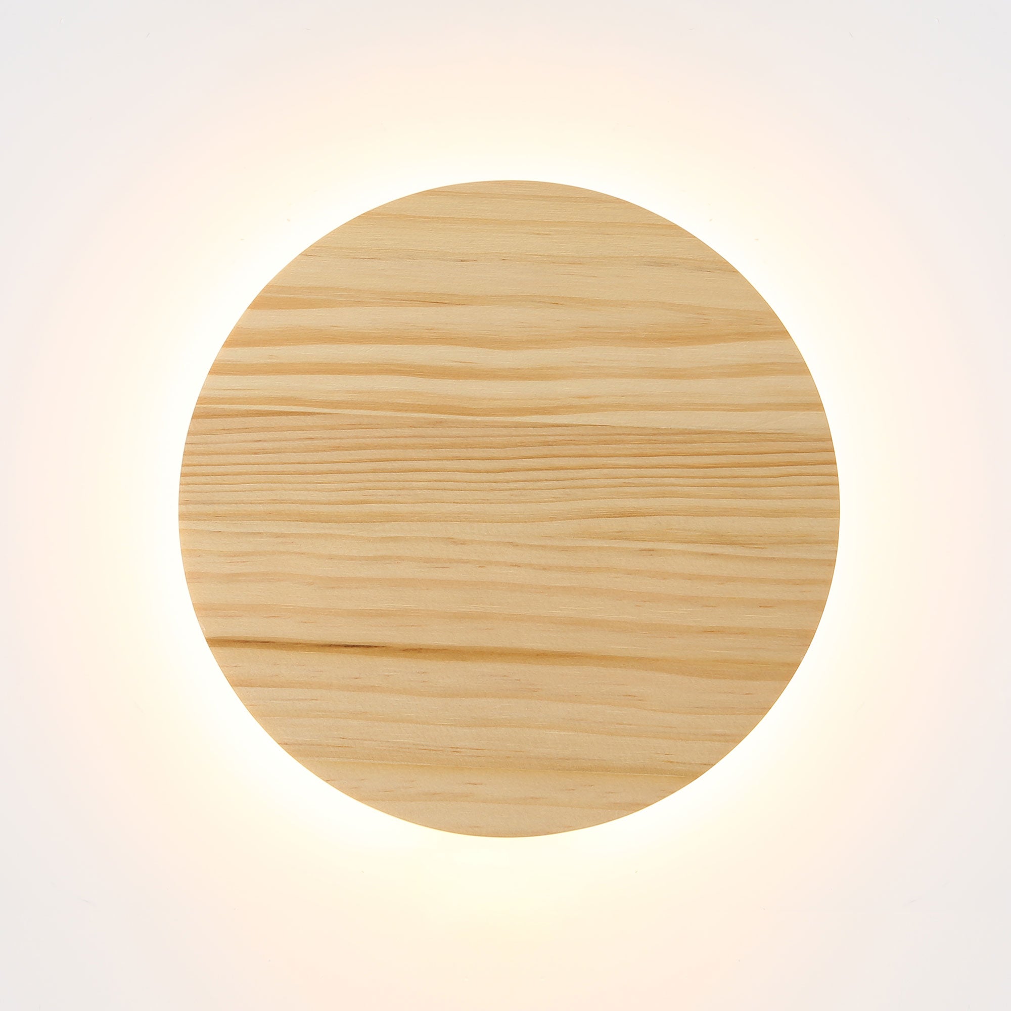 Dot.25 Natural Timber 14W CCT Backlit LED Wall Light