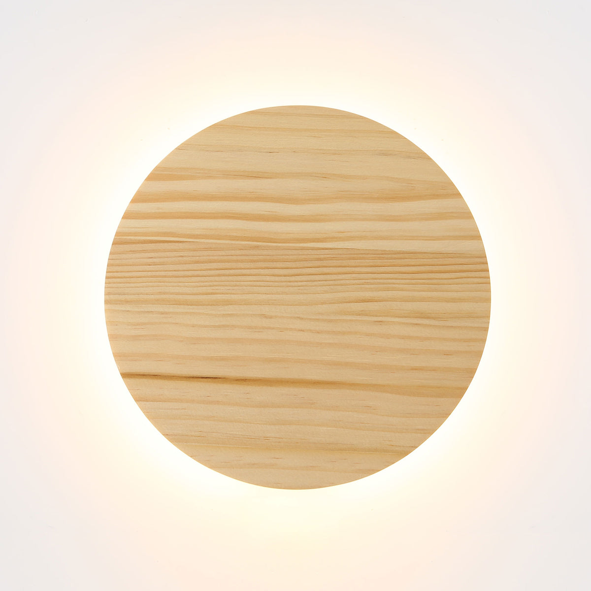 Dot 25 Natural Timber 14W CCT Backlit LED Wall Light