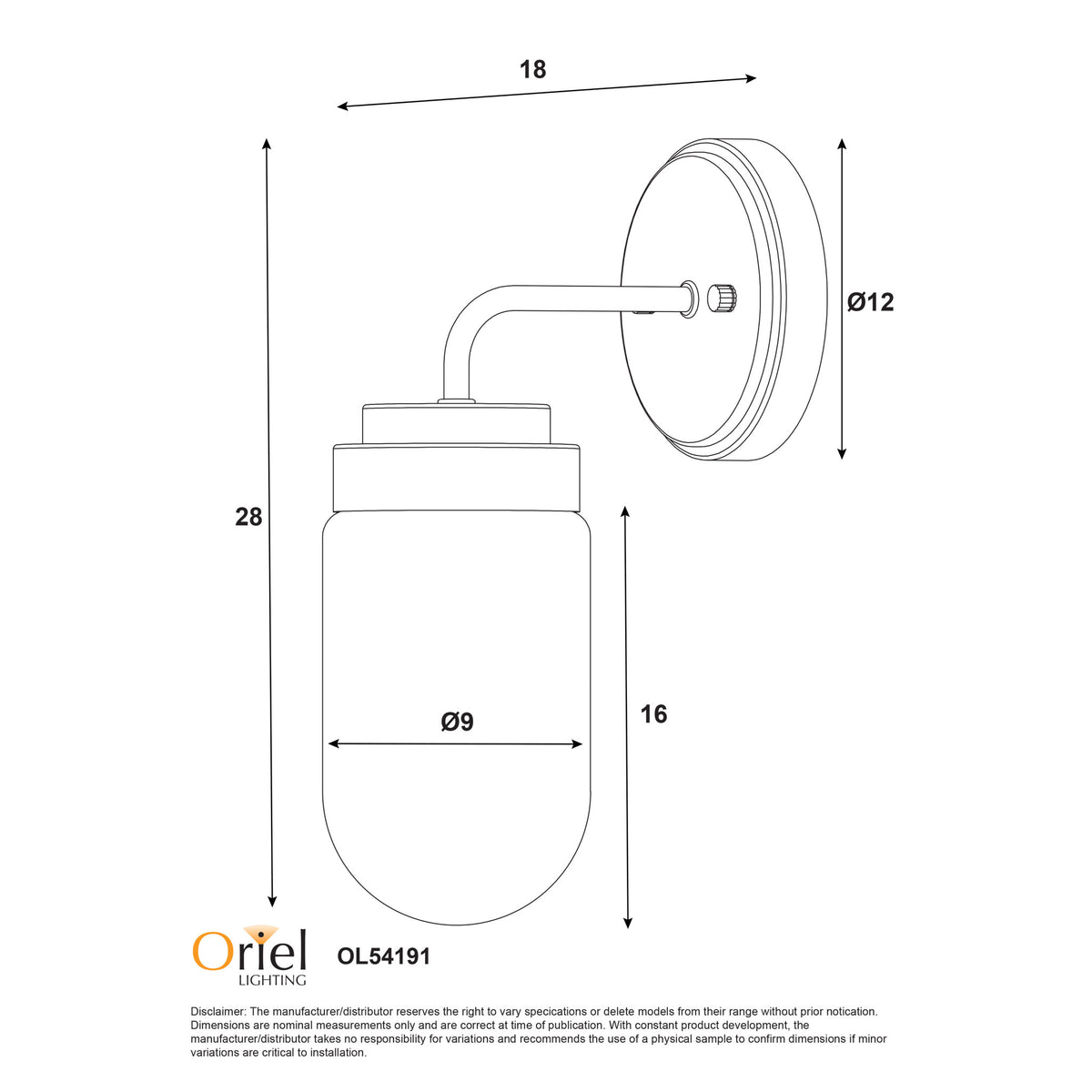 Dunburn Satin Brass & Opal Matt Glass E27 IP44 Wall Light