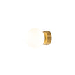Globo Satin Brass & Opal Matt Glass G9 IP44 Vanity Light