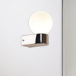 Minne Chrome & Opal Glass G9 Wall Light