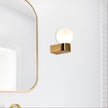 Minne Satin Brass & Opal Glass G9 Wall Light